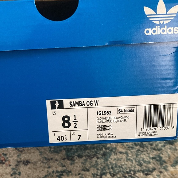 Adidas Samba Cream and green Sneakers - Picture 7 of 8